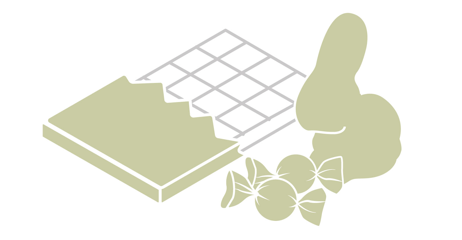 Illustration Süßwareneinwickler